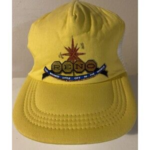 Vintage Reno The Biggest Little City in the World Snapback Trucker Hat